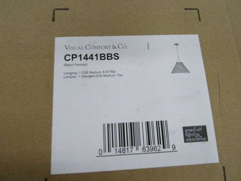 VISUAL COMFORT GRAND PENDANT #CP1441BBS