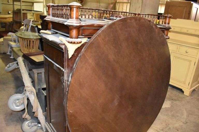LARGE LOT OF ASSORTED FURNITURE, SHELVING AND MORE AS SHOWN