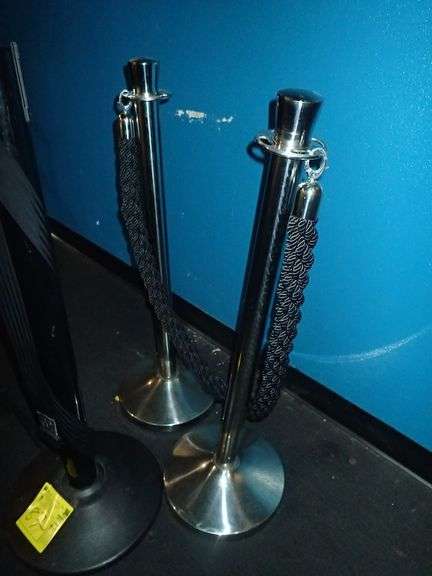(8) Assorted Crowd Divider Barrier Stands