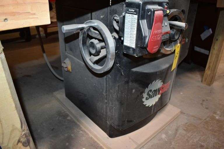 SAW STOP 10' PROFESSION CABINET SAW MDL CB53230 S/N 06303219 230-V 5-HP 3-PHASE