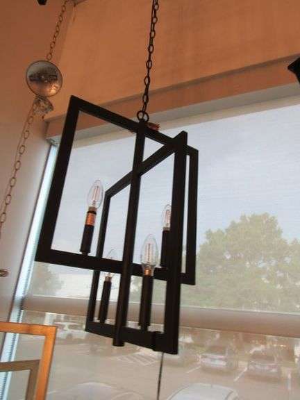CHANDELIER OR PENDANT AS SHOWN * REFER TO PHOTOS * BUYER RESPONSIBLE FOR REMOVAL - BRING TOOLS AND LADDER AS ITEMS ARE CEILING MOUNTED 12'-14' CEILING HEIGHT*
