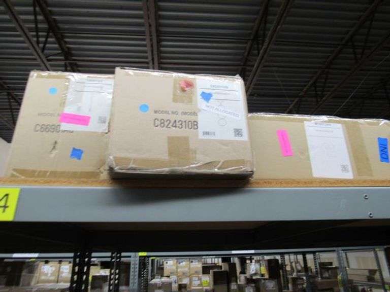 CONTENTS OF SHELF, ASSORTED MATTEO PRODUCTS, WALL SCONCES, PENDANTS, FLUSH MOUNT LIGHTS, LIGHT PENDANTS, WALL LIGHTS, ETC.
