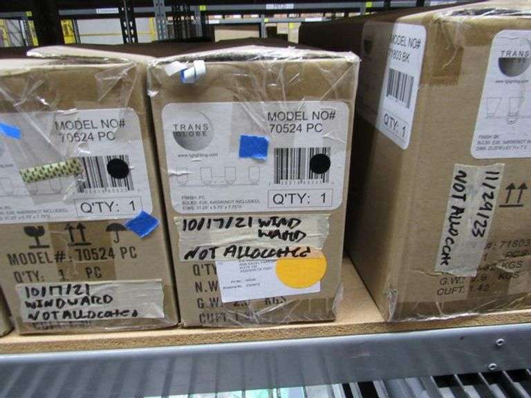 LOT, (8) ASSORTED TRANS GLOBE ITEMS - (3) 70524PC, (2) 71803BK, (2) 71804BK AND (1) 10267BK