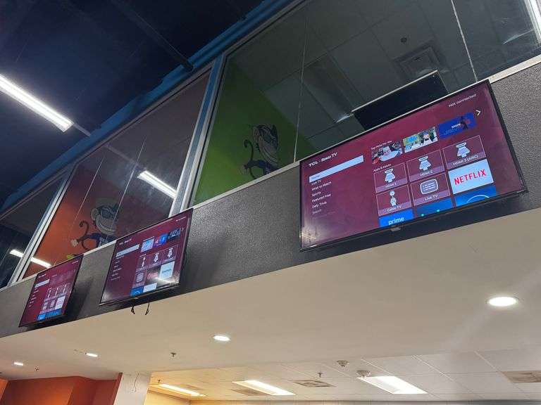 (3) 55" TCL Wall Mounted Televisions **sold 3X the money**