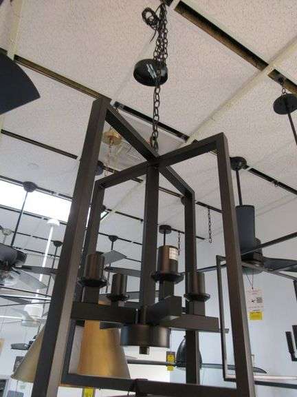 CHANDELIER OR PENDANT AS SHOWN * REFER TO PHOTOS * BUYER RESPONSIBLE FOR REMOVAL - BRING TOOLS AND LADDER AS ITEMS ARE CEILING MOUNTED 12'-14' CEILING HEIGHT*