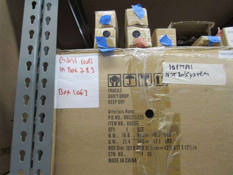LOT, (12) ASSORTED ARTERIORS ITEMS - (1) 89009, (2) 89009GLSLG, (3) 107071 AND (2) PIPELITAB100W