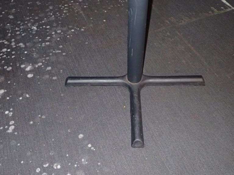 Round Bar Height Table w/ Metal Base and Heavy White Top **sold 2X the money**
