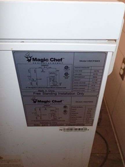 Magic Chef Chest Freezer Model HMCF9W3