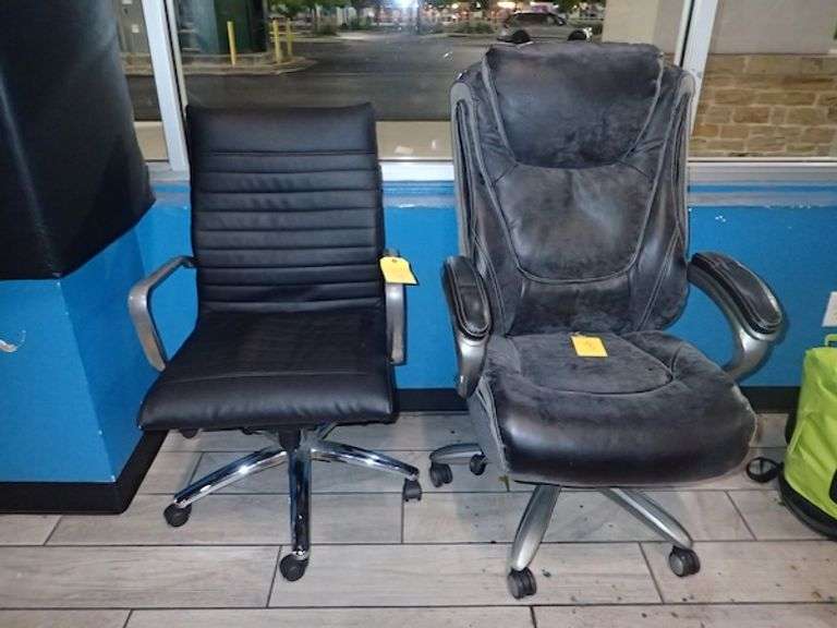 (2) Assorted Rolling Office Chairs
