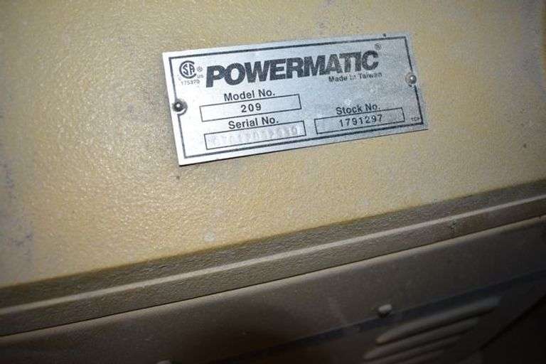POWERMATIC 209 PLANER STK 1791297 S/N 7-12092939