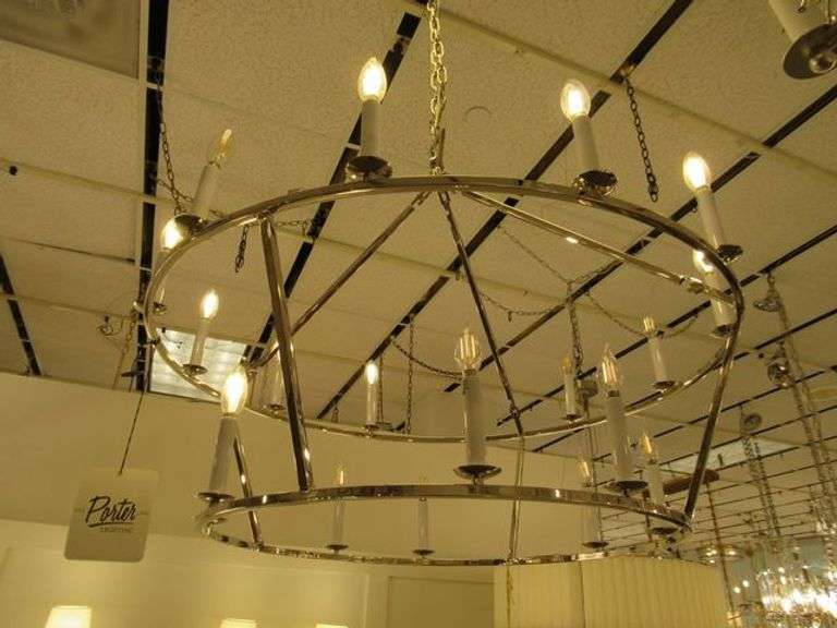 CHANDELIER OR PENDANT AS SHOWN * REFER TO PHOTOS * BUYER RESPONSIBLE FOR REMOVAL - BRING TOOLS AND LADDER AS ITEMS ARE CEILING MOUNTED 12'-14' CEILING HEIGHT*