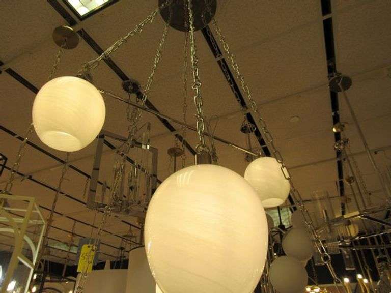 CHANDELIER OR PENDANT AS SHOWN * REFER TO PHOTOS * BUYER RESPONSIBLE FOR REMOVAL - BRING TOOLS AND LADDER AS ITEMS ARE CEILING MOUNTED 12'-14' CEILING HEIGHT*