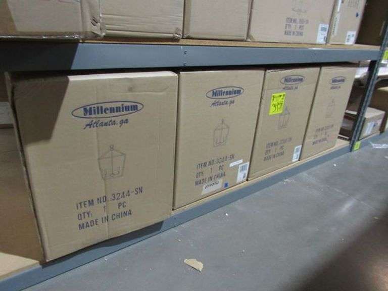 APPROX. (4) MILLENNIUM LIGHTING 3244-SN, 2 LG CHANDELIER