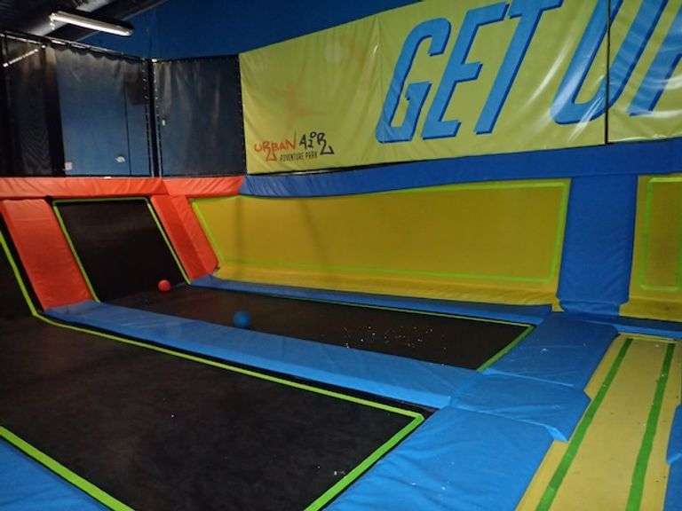Dodgeball Trampoline Zone Approx. 50' X 25' X 12.5'