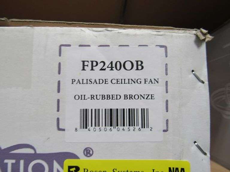 LOT, (2) ASSORTED CEILING FANS - (1) FP240-OB AND (1) FP3050
