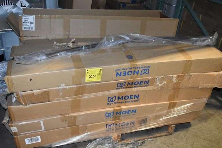 APPROX. (133) MOEN SHOWER RODS ORB