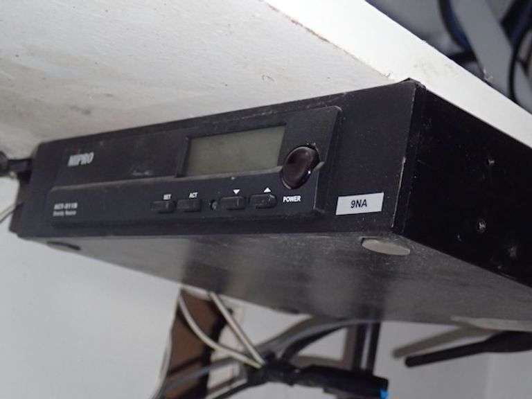 Floor Mounted Network Rack w/ Equipment