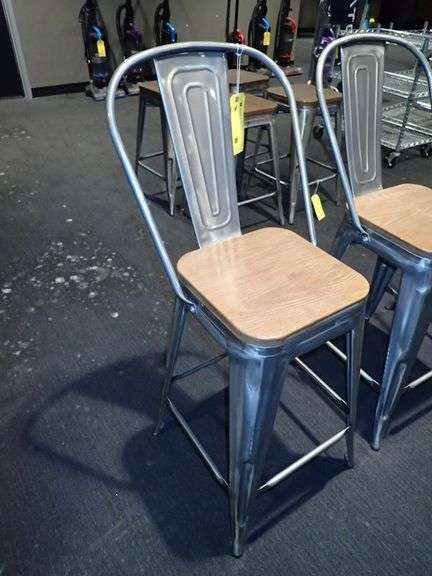 Metal Chair w/ Wood Seat **sold 3X the money**