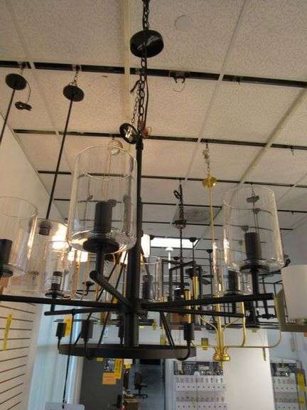 CHANDELIER OR PENDANT AS SHOWN * REFER TO PHOTOS * BUYER RESPONSIBLE FOR REMOVAL - BRING TOOLS AND LADDER AS ITEMS ARE CEILING MOUNTED 12'-14' CEILING HEIGHT*