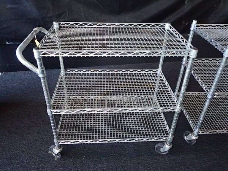 Seville Classics Metal NSF Cart w/ Three Shelves **sold 2X the money**