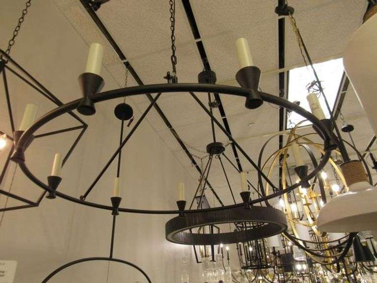 CHANDELIER OR PENDANT AS SHOWN * REFER TO PHOTOS * BUYER RESPONSIBLE FOR REMOVAL - BRING TOOLS AND LADDER AS ITEMS ARE CEILING MOUNTED 12'-14' CEILING HEIGHT*