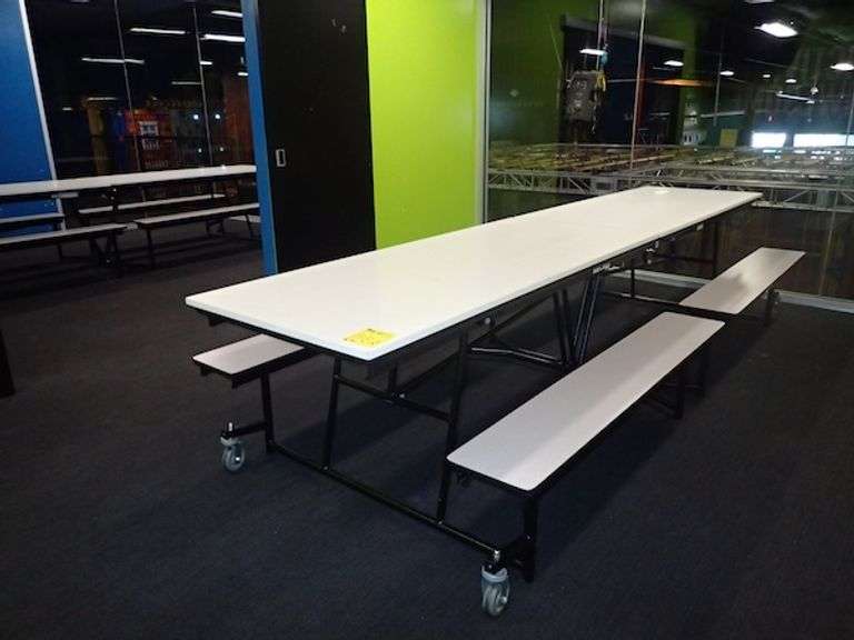 Learniture Mobile Bench Cafeteria Table 12' **sold 2X the money**