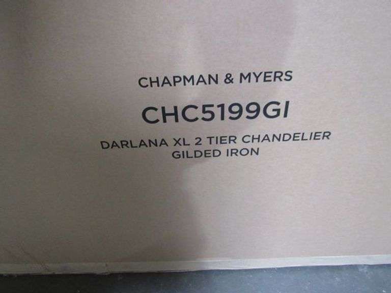 CHAMPION & MYERS CHC5199G1 DARLANA XL 2-TIER CHANDELIER GILDON IRON