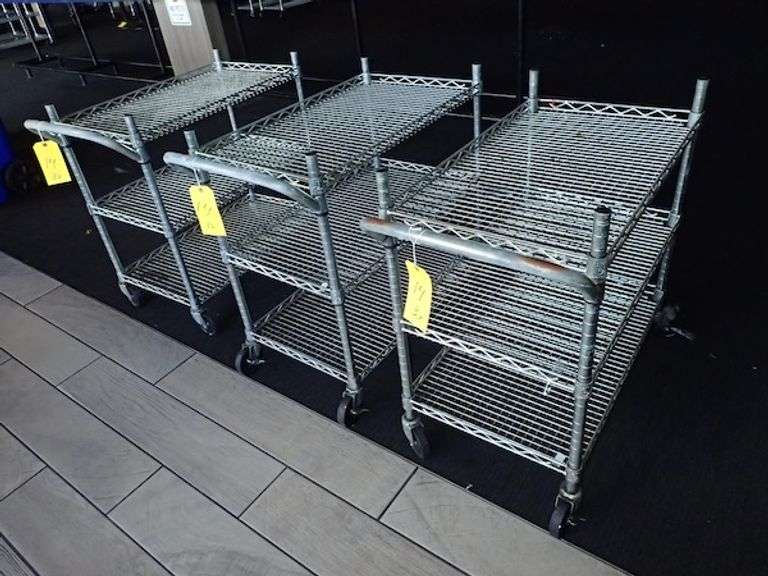 Seville Classics Metal NSF Cart w/ Three Shelves **sold 3X the money**
