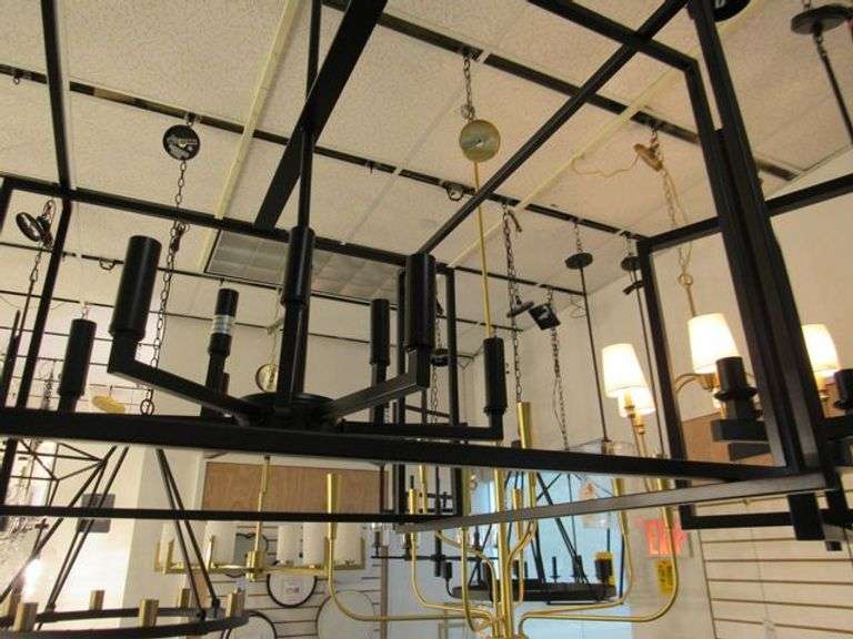 CHANDELIER OR PENDANT AS SHOWN * REFER TO PHOTOS * BUYER RESPONSIBLE FOR REMOVAL - BRING TOOLS AND LADDER AS ITEMS ARE CEILING MOUNTED 12'-14' CEILING HEIGHT*