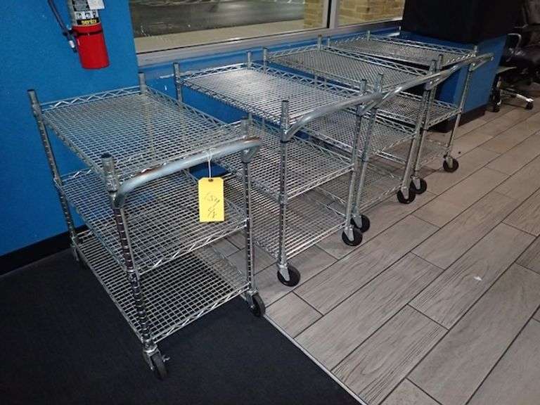 Seville Classics Metal NSF Cart w/ Three Shelves **sold 4X the money**