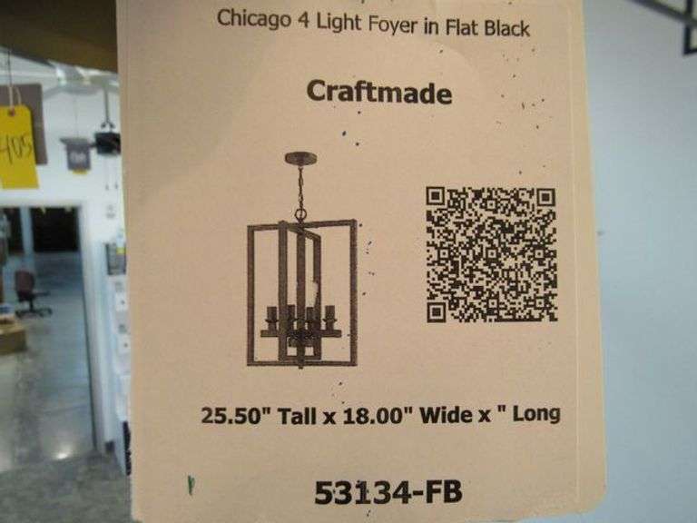 CHANDELIER OR PENDANT AS SHOWN * REFER TO PHOTOS * BUYER RESPONSIBLE FOR REMOVAL - BRING TOOLS AND LADDER AS ITEMS ARE CEILING MOUNTED 12'-14' CEILING HEIGHT*