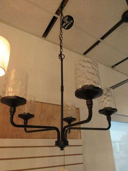 CHANDELIER OR PENDANT AS SHOWN * REFER TO PHOTOS * BUYER RESPONSIBLE FOR REMOVAL - BRING TOOLS AND LADDER AS ITEMS ARE CEILING MOUNTED 12'-14' CEILING HEIGHT*