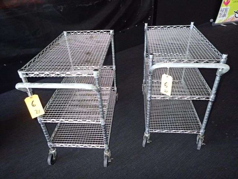 Seville Classics Metal NSF Cart w/ Three Shelves **sold 2X the money**