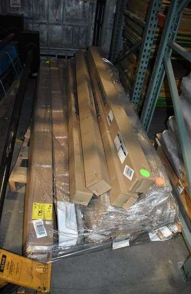 LOT, ASSORTED VERTICAL BLIND SLATS AS SHOWN - WHITE