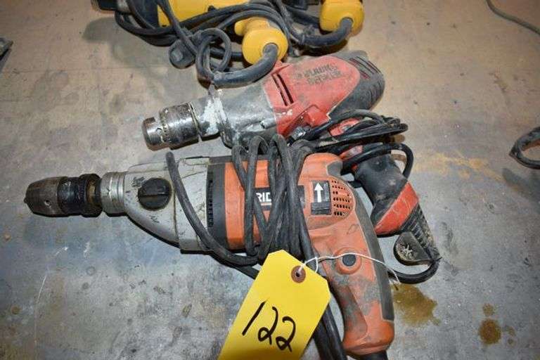 (4) ASSORTED DRILLS AS SHOWN, 110-V