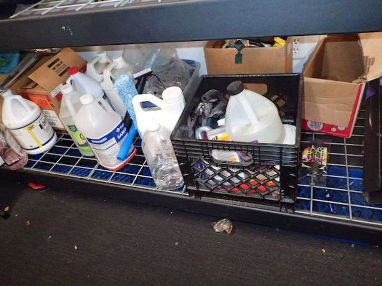 Metal NSF Racking w/ Wire Decking Shelves 6'4" X 2' X 6'6" w/ Contents