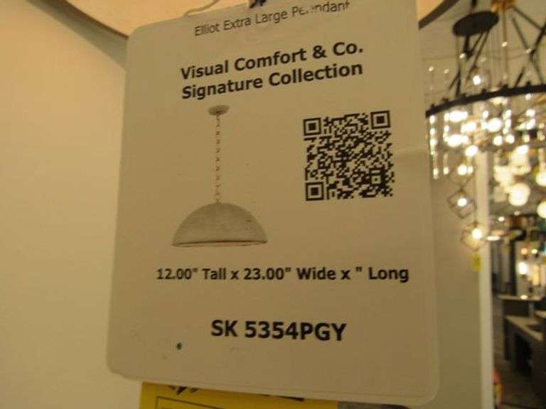 CHANDELIER OR PENDANT AS SHOWN * REFER TO PHOTOS * BUYER RESPONSIBLE FOR REMOVAL - BRING TOOLS AND LADDER AS ITEMS ARE CEILING MOUNTED 12'-14' CEILING HEIGHT*