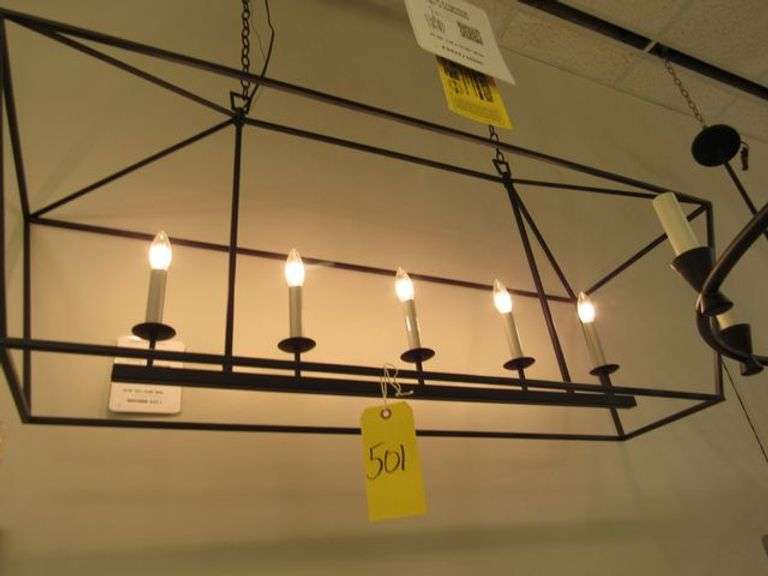 CHANDELIER OR PENDANT AS SHOWN * REFER TO PHOTOS * BUYER RESPONSIBLE FOR REMOVAL - BRING TOOLS AND LADDER AS ITEMS ARE CEILING MOUNTED 12'-14' CEILING HEIGHT*