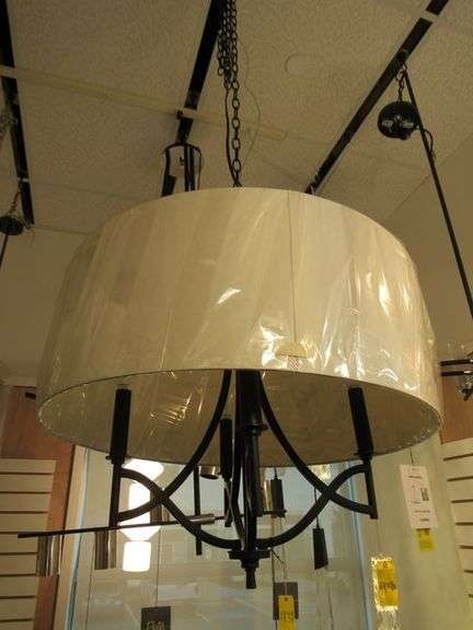 CHANDELIER OR PENDANT AS SHOWN * REFER TO PHOTOS * BUYER RESPONSIBLE FOR REMOVAL - BRING TOOLS AND LADDER AS ITEMS ARE CEILING MOUNTED 12'-14' CEILING HEIGHT*