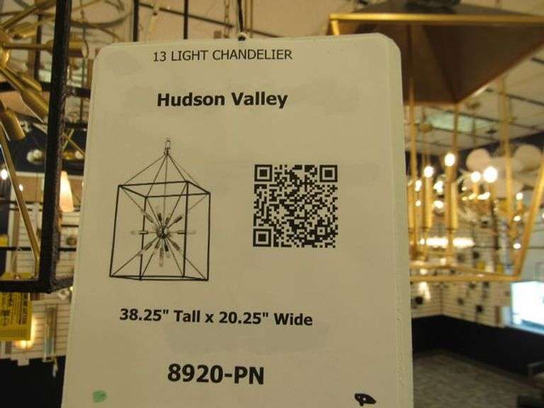 CHANDELIER OR PENDANT AS SHOWN * REFER TO PHOTOS * BUYER RESPONSIBLE FOR REMOVAL - BRING TOOLS AND LADDER AS ITEMS ARE CEILING MOUNTED 12'-14' CEILING HEIGHT*