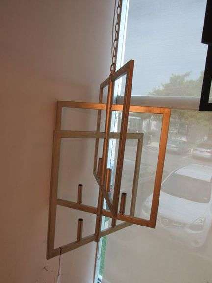 CHANDELIER OR PENDANT AS SHOWN * REFER TO PHOTOS * BUYER RESPONSIBLE FOR REMOVAL - BRING TOOLS AND LADDER AS ITEMS ARE CEILING MOUNTED 12'-14' CEILING HEIGHT*