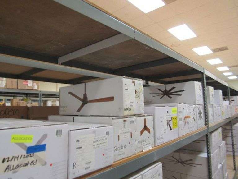 LOT OF (11) MINKA-AIRE ASSORTED CEILING FANS, (3) XTREME H20 52" #F896-52-CL, (1) JAVA XTREME 84" #F754L-CL, (1) KOLA-XL 60" #F689-DBB, (3) SIMPLE 52" #F787-CL, (1) ROTO XL 62" #F624-CL & (1) ORB 54" #F623L-BC/SBR