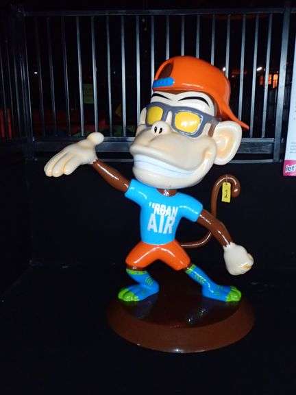 Urban Air Monkey Statue Approx. 4' X 5.5'