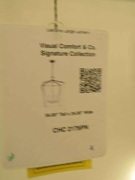 CHANDELIER OR PENDANT AS SHOWN * REFER TO PHOTOS * BUYER RESPONSIBLE FOR REMOVAL - BRING TOOLS AND LADDER AS ITEMS ARE CEILING MOUNTED 12'-14' CEILING HEIGHT*