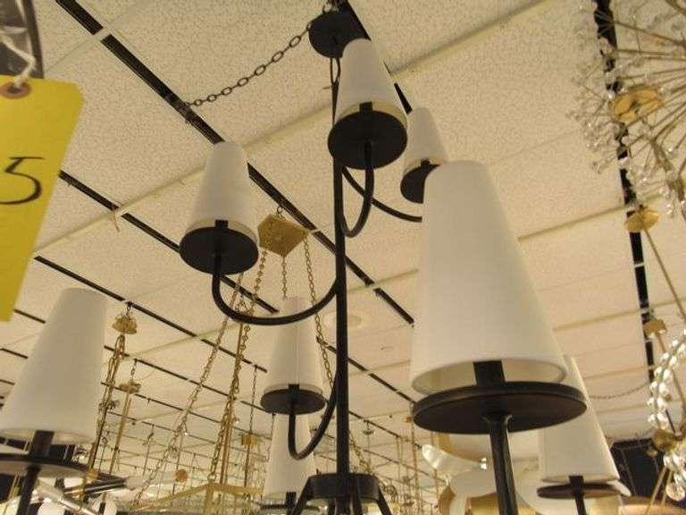 CHANDELIER OR PENDANT AS SHOWN * REFER TO PHOTOS * BUYER RESPONSIBLE FOR REMOVAL - BRING TOOLS AND LADDER AS ITEMS ARE CEILING MOUNTED 12'-14' CEILING HEIGHT*