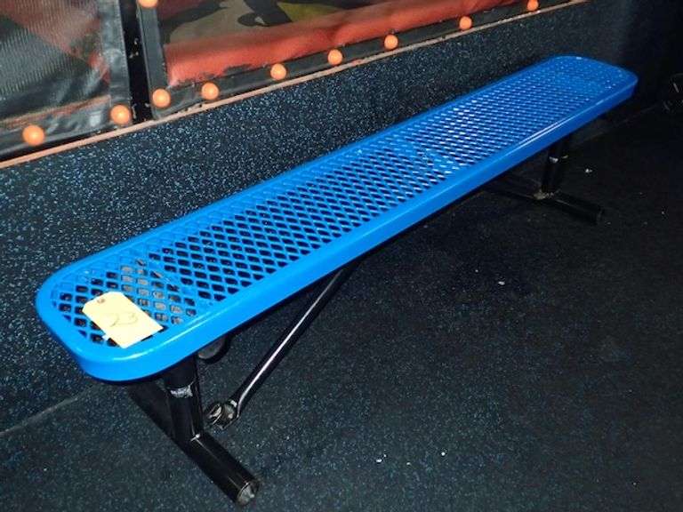 U-Line Heavy Duty Metal 6' Bench  (Missing Bolt)