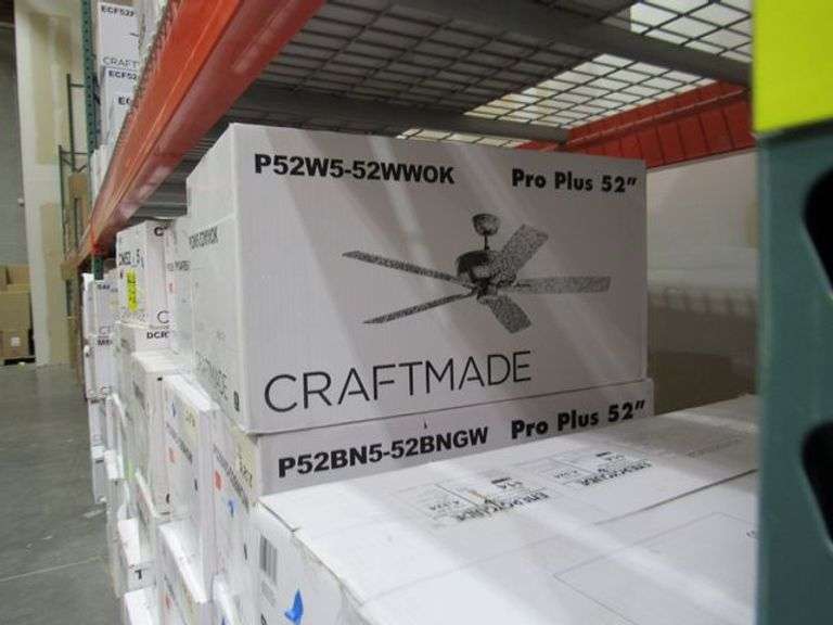 LOT OF APPROX. (45) ASSORTED CRAFTMADE CEILING FANS