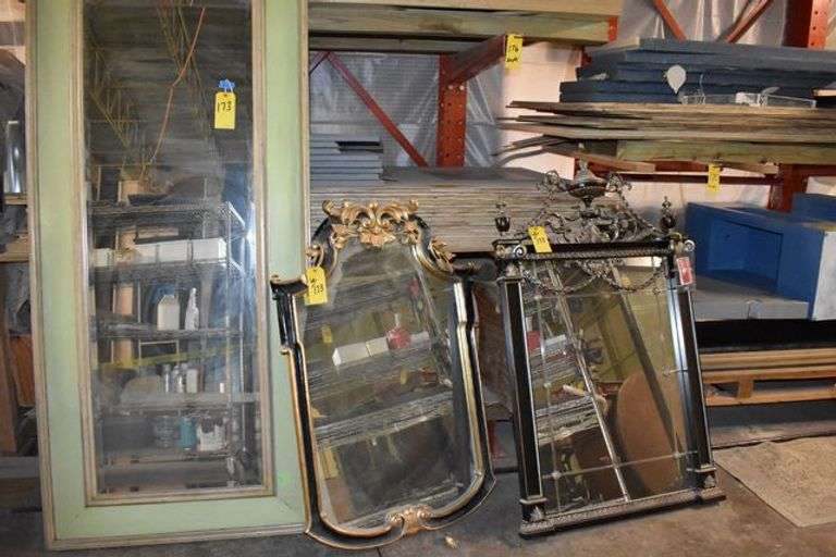 (3) ASSORTED MIRRORS - ALL APPROX. (1) 41" X 90" *WITH DAMAGE*, (1) 34" X 53" AND (1) 38" X 61"