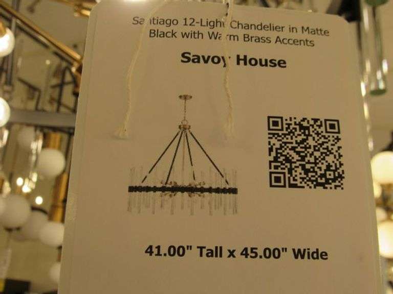 CHANDELIER OR PENDANT AS SHOWN * REFER TO PHOTOS * BUYER RESPONSIBLE FOR REMOVAL - BRING TOOLS AND LADDER AS ITEMS ARE CEILING MOUNTED 12'-14' CEILING HEIGHT*