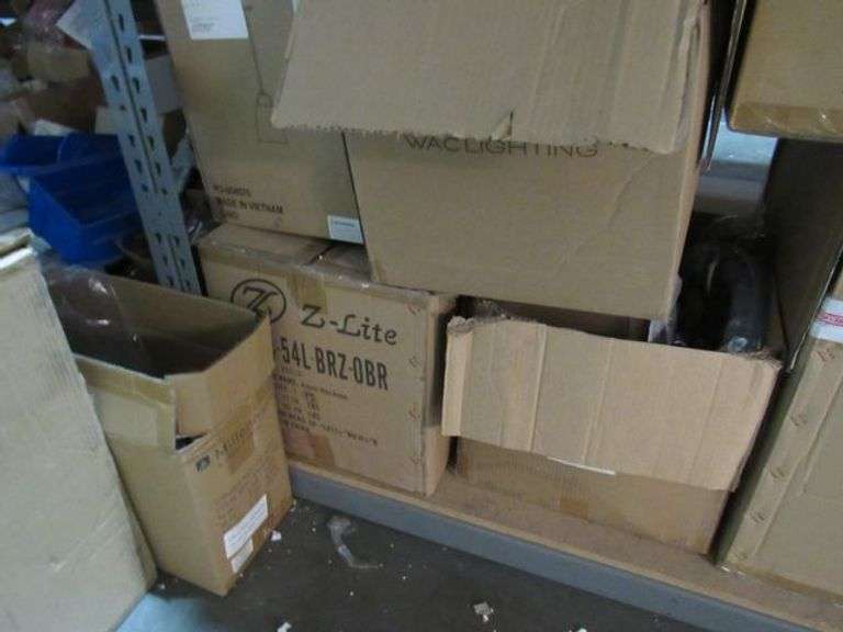 LOT OF APPROX. (45) BOXES ASSORTED RETURN LIGHTING/FIXTURE ITEMS